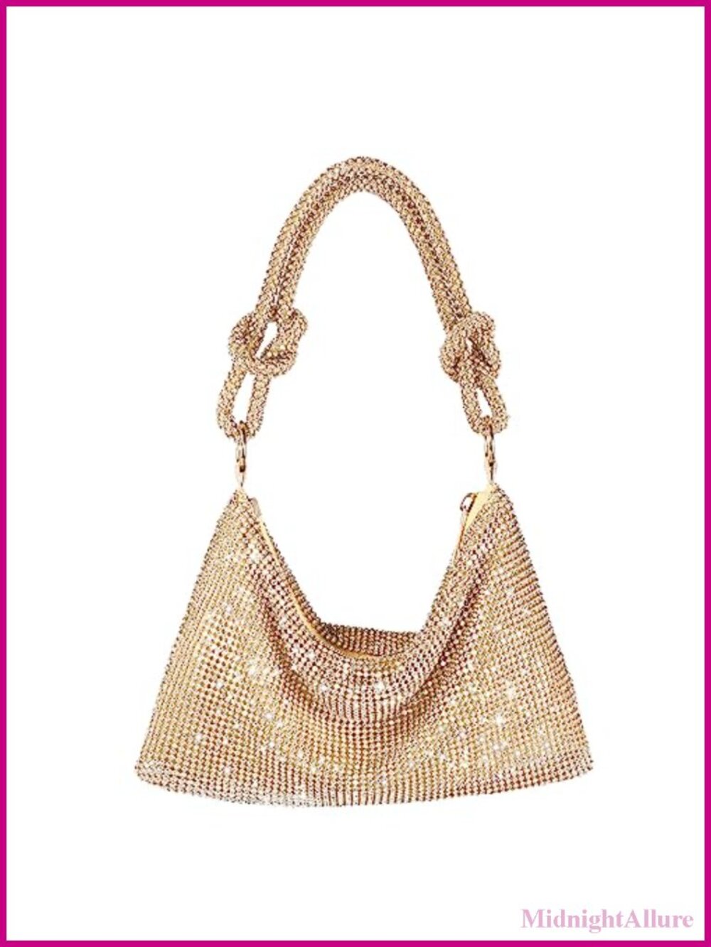 Rhinestone Evening Bag Sparkly Clutch Purse with Shoulder Strap